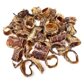 Jack's Premium Beef Trachea (Moo Tube) Thick Beef Dog Chews All Natural Made in USA Single Ingredient Rawhide Alternative (1 Lb (1/2-2" Pieces))