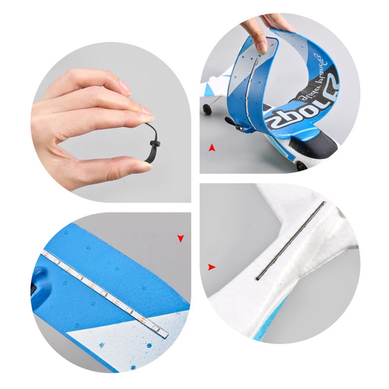 RC Airplane 2.4Ghz EPP Plastic Remote Control Aircraft Glider with