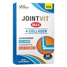 Joint VIT Max Supplements - 60 Capsules - with Added Collagen, Chondroitin & Vitamin C