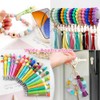 Kovict 200pcs Silicone Beads, 12mm Silicone Beads for Keychain Making,