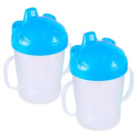 Vaso Entrenador Bebé | 2 Pack | Anti Derrames | Libre Bpa (Azul)