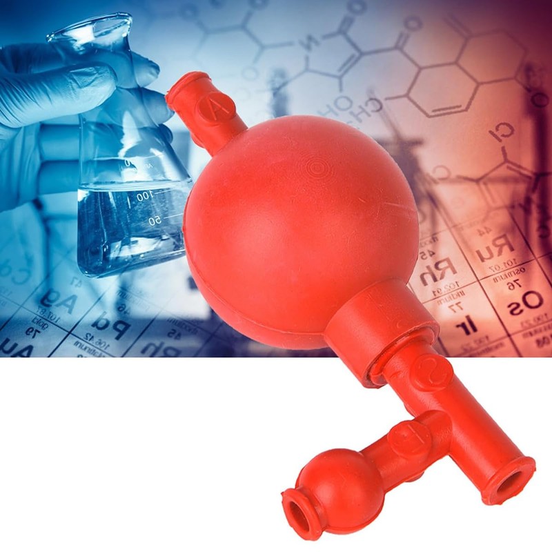 Enwye Rubber Peleus Balls, Quantitative Pipetting Ball with Three Openings,