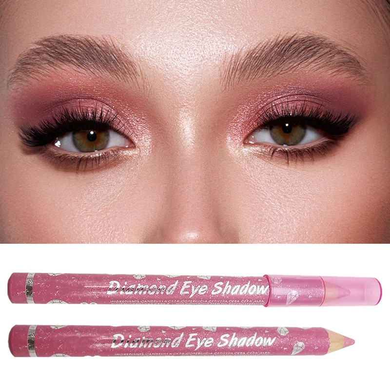 Rose Pink Eyeshadow Stick, Cream Eye Shadow Crayon Pencil, Shimmer
