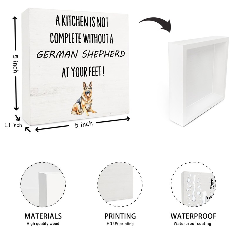 Funny Kitchen Signs - German Shepherd Gifts For Women,German Shepherd