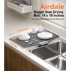 Kitchen Dish Drying Mat, 19 x 14 inches, Grey