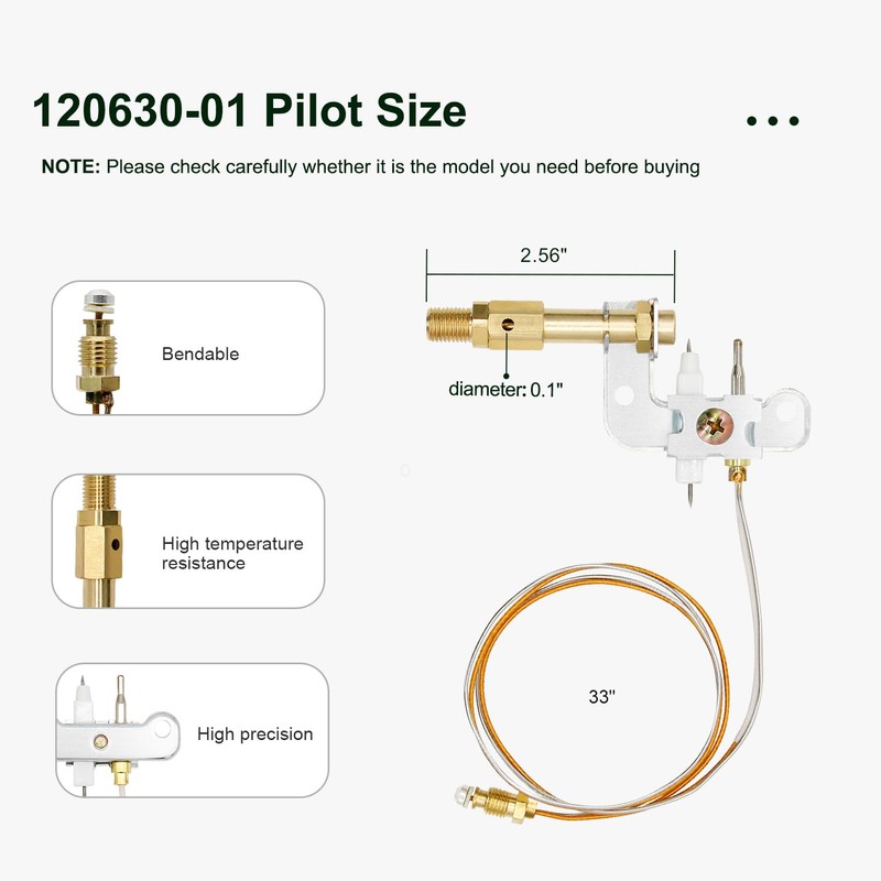 Brlyeeanze 120630-01 Pilot ODS Assembly for Vent Free Natural Gas