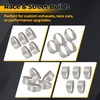 2.5" 304 Stainless Steel Exhaust Pie Cuts - 90 Degree