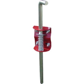 SpeeCo Gate Anchor for Round Tube Gate 1-3/4" to 2" Diameter, Prevents Swinging and Sagging, Red, S16100200