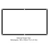 Projection Screen, Cinema Screen, Projector Screen, 16: 9 White Interior(84