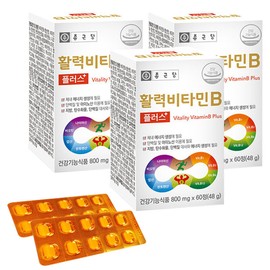 Chong Kun Dang V Chong Kun Dang Vitality Vitamin B Plus 800mg x 60 tablets (3) / V 종근당 활력비타민B 플러스 800mg x 60정 (3개)