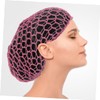 Healeved 4pcs Crocheted Hair Net Cap for Women Sleep Cap