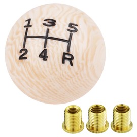 Arenbel 5 Speed Shifter Knobs Racing Shift Ball Gear Lever Stick Handle Replacement Fit Most Automatic Manual Cars Trucks Boats