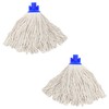 Cotton String Screw on Mop Replacement Head Compatible with All