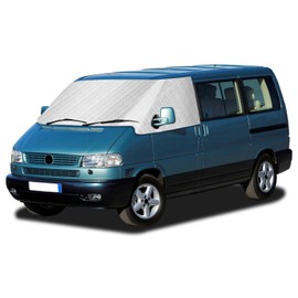 LMYSUFI Car Windscreen Cover Compatible with VW T4 1995-2004, Sun Protection Windscreen Thermal Mats, External Thermal Windscreen Cover Windscreen Cover