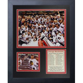 Legends Never Die 2013 Chicago Blackhawks Champions Celebration Collage Photo Frame, 11" x 14", (12655U)