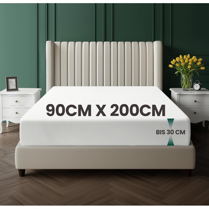 Utopia Bedding Fitted Sheet, Brushed Microfibre, up to 30 cm,