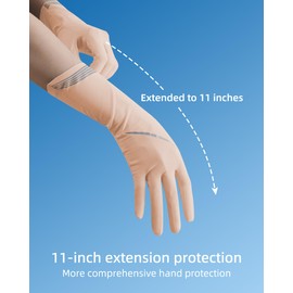 Hymeiluely Sun Gloves for Women UV Protection Finger Driving Gloves for Outdoor Fishing Hiking Cycling Golfing Riding Outdoor Activities (Pink)