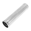 X AUTOHAUX Straight Exhaust Pipe Tube with Bead Roll DIY