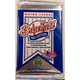 1991 Upper Deck SINGLE Wax Pack from Factory Sealed Box *Find a HANK AARON AUTO!