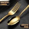 Lemeya 20-Piece Hammered Gold Silverware Set for 4 with Serrated