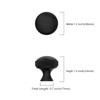 Asidrama 10 Pack Matte Black Kitchen Cabinet Knobs Knurled Cabinet