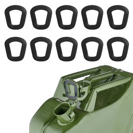 Yeqqzq 10 Pcs Replacement Jerry Can Gaskets, Universal Jerry Can Seal, Gas Fuel Can Spout Gaskets for 5L 10L 20L NATO Fuel Cans
