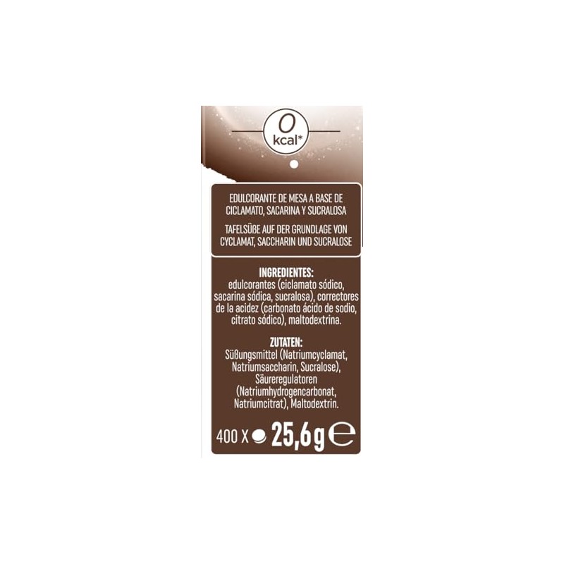 natreen Sweetener Gourmet Table Dispenser No Calories Sugar Substitute 400