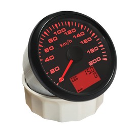 ELING Universal GPS Speedometer Velometer 0-200KM/H Odometer for Car Racing Motorcycle 3-3/8"