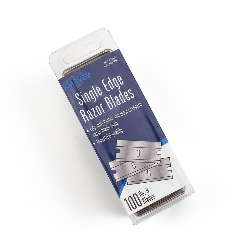 Garvey Economy Single Edge Cutter Blade, Box of 100 (40475)