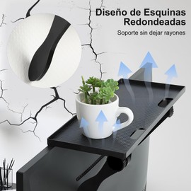 Estante Organizador para Pantalla y Monitor, Soporte Ajustable para Celulares, Reproductores Multimedia, Consolas de Juegos, Controles Remotos y Enrutadores (Paquete de 2)