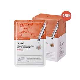 [Home shopping latest product] AHC pure cotton mask pack Absolute Return 50 sheets Firming 25+Brightening 25 / [홈쇼핑 최신상] AHC 순면 마스크 팩 앱솔루트 리턴 50매 퍼밍 25+브라이트닝 25