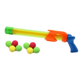 Jamara 460313 460313-Mc Fizz Fizzy 2 in 1 Pistol with Soft, Squirting Water, Shooting Balls, Green