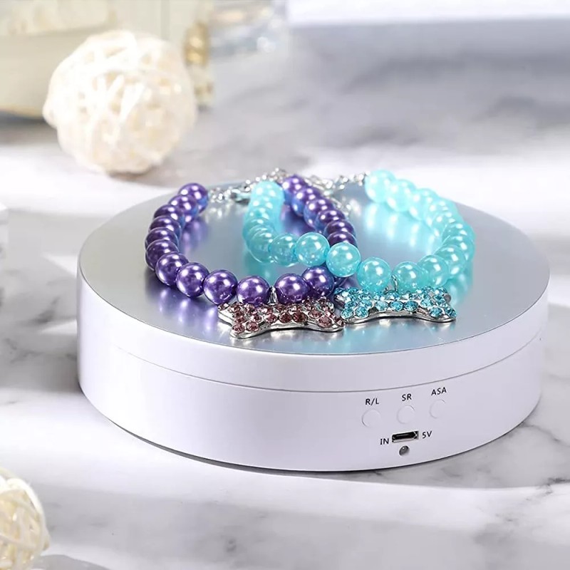 Nierbo Base Giratoria Eléctrica De 3 Velocidades,espejo,soporta 3kg