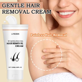 LJYBoBin Moisturizing Long-Lasting Flawless Hair Removal Cream for Body & Face 2oz