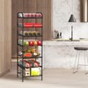 BTY Water Bottle Organizer 7 Tier Freestanding Water Bottle Storage