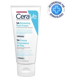 CeraVe Crema Renovadora e Hidratante de Pies con Ácido Salicílico para Piel Muy Seca y Áspera 88ml