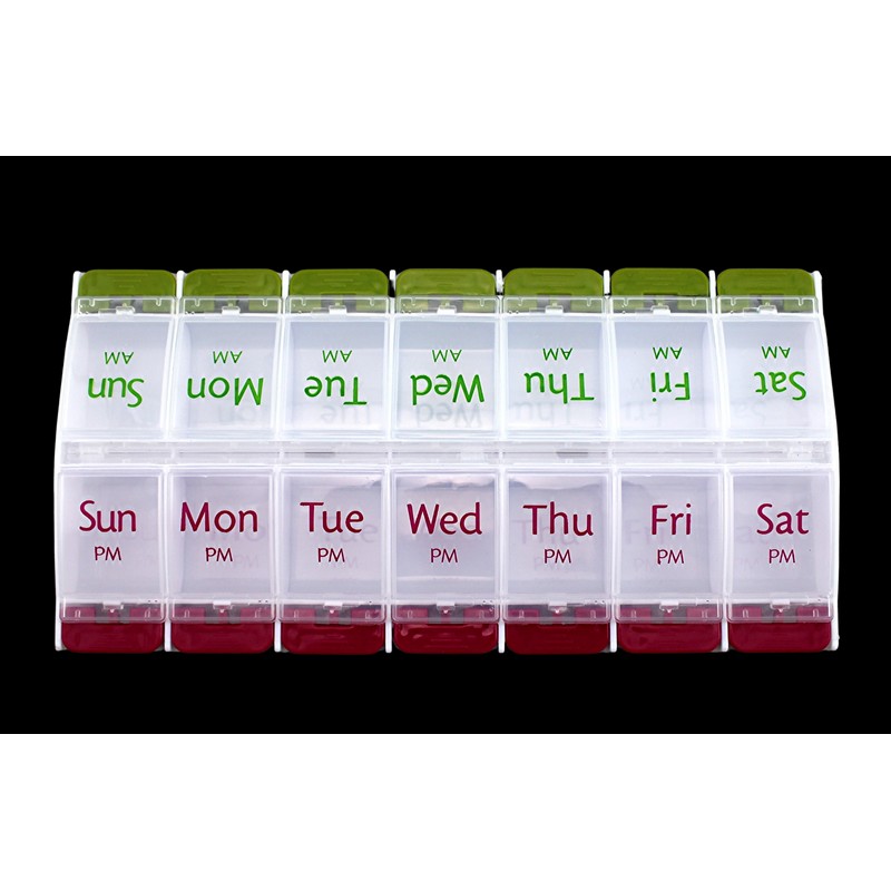 PILLBOX Jumbo Extra Large 8" x 4.25" Pill Organizer 7