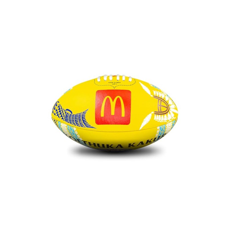 Sherrin AFL Footy 2024 SDNR Leather Replica Game Football Size