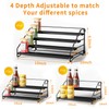 RCHYFEED Spice Rack Organizer for Cabinet,4 Tier Cabinet Spice Organizer，Step