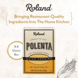 Roland Foods Medium Grain Yellow Polenta, 8.8 Ounce Box, Pack of 12