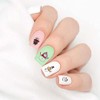 Classic Snowman Clear Water-Slide Nail Designs