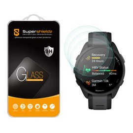 Supershieldz (3 Pack) Designed for Garmin Forerunner 165/165 Music Tempered Glass Screen Protector, Anti Scratch, Bubble Free