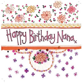 Alex Clark Happy Birthday Nana Card - Grandmother - Floral - Grandparent - Women - Greetings Cards - Cards for Girls - Designed and Printed in the UK…