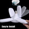 4 Pack LED Garage Lights, 6000 Lumens Garage Celling Light,