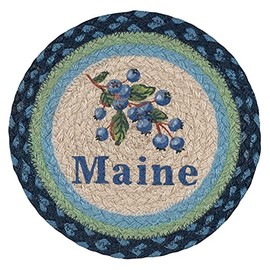 MSPR-700 Blueberry Maine Printed Round Trivet 10"x10"