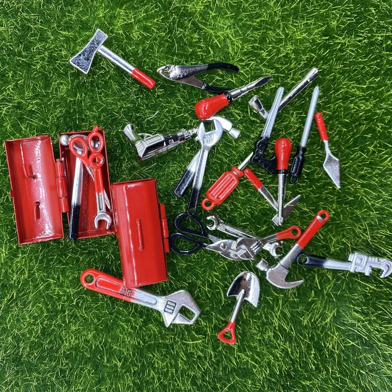 Cayway 25 PCS Miniature Garden Tools - Mini Scene Model