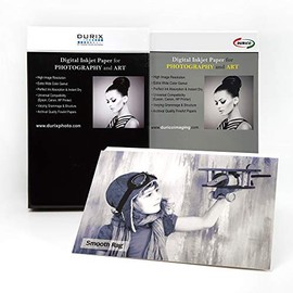 DURICO Smooth Rag 315GSM Cotton Surface Fineart Digital Inkjet Photo Paper (8.5" x 11", 25 sheets)