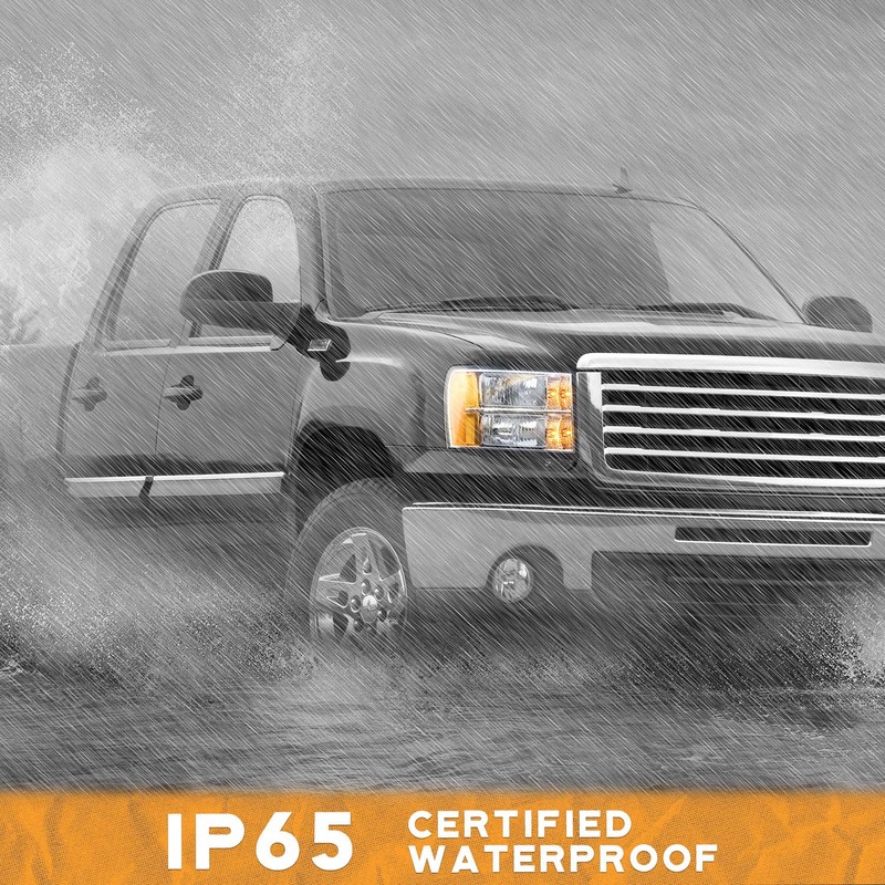 WEELMOTO for 2007-2013 Sierra Headlights for 07-13 GMC Sierra 1500/07-14