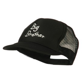 Big Brother Embroidered Youth Foam Mesh Cap - Black OSFM