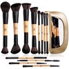 BS-MALL Double-ended Makeup Brush Set With Concealer Brush & Foundation